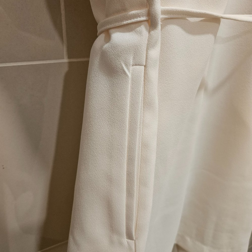 White Flowy Vest